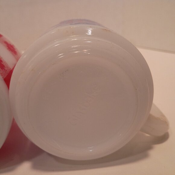 Trio (3) MCM Kitschy Coffee Cups--Fire King/Federal Glass/Glassbake - Picture 11 of 13